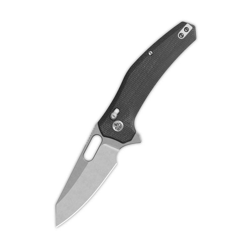 QSP Emu Glyde Lock Knife Black Micarta (3.25", SW, 14C28N) QS164-A1