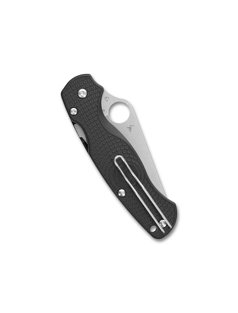 Spyderco Paramilitary 2 Lightweight Knife Black Fully Serrated FRN (3.47", Satin, BD1N) C81SBK2