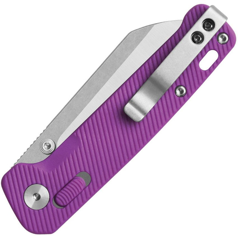 QSP Penguin Glyde Lock Knife Purple FRN (3.1" Satin, 14C28N) QS130GL-E1