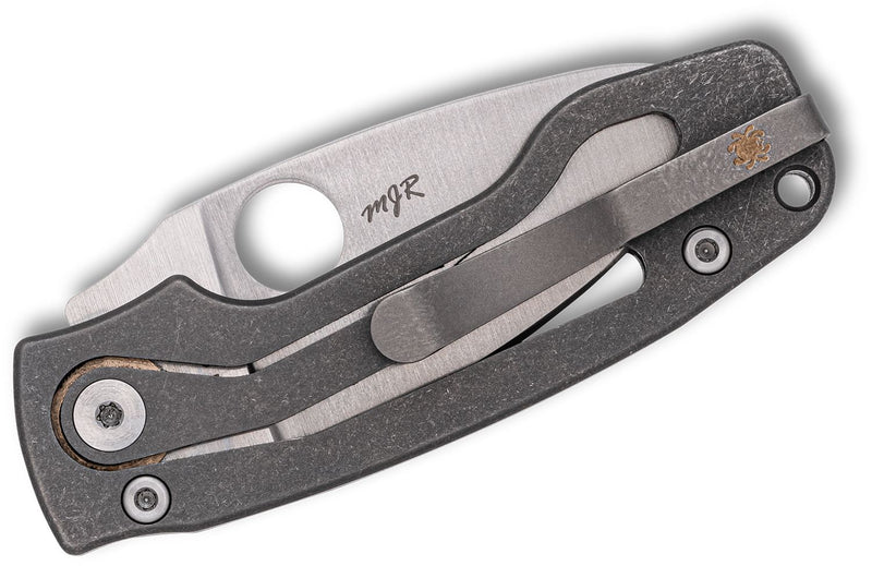 Spyderco PITS 2 Slipit Knife Matte Titanium (2.74", Satin, M398) C269TIP