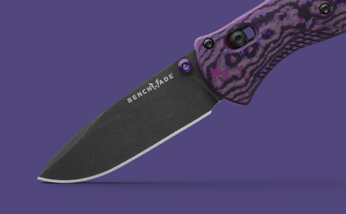 Benchmade Mini Barrage GOLD CLASS AXIS-Assist Knife Purple Haze FC (2.91", Battle, S90V) 585BK-251