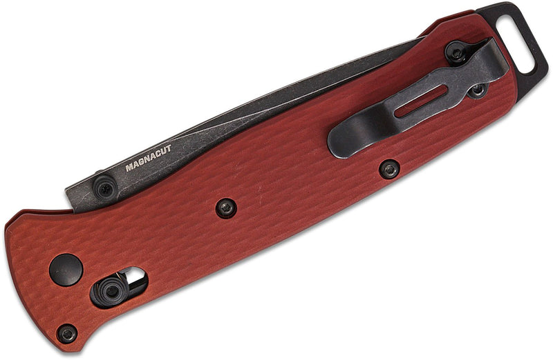 Benchmade Bailout AXIS Lock  Serrated Knife Burnt Copper Al (3.38", Black Battlewash, MagnaCut) 537SBK-07