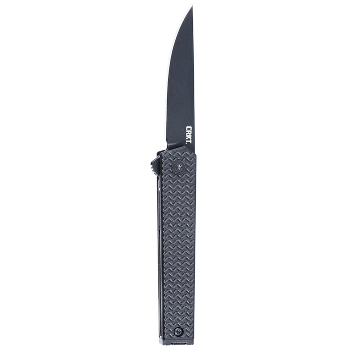 CRKT CEO Liner Lock Knife Black Aluminum (2.36" Black D2) 7081D2K