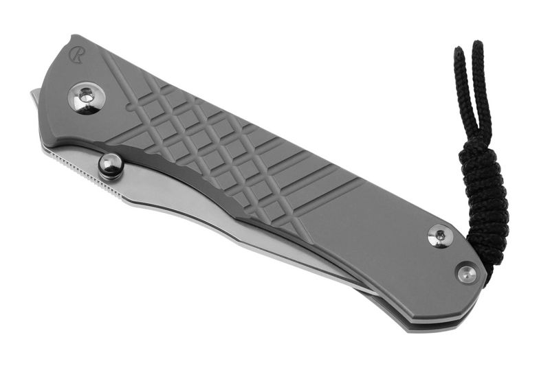Chris Reeve Umnumzaan Tanto Frame Lock Knife Titanium Glass Blasted (3.68", SW, Magnacut) UMN-1014