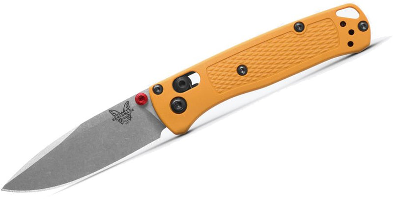 Benchmade Mini Bugout AXIS Lock Knife Daybreak Yellow Grivory (2.82", Gray, S30V) 533-08