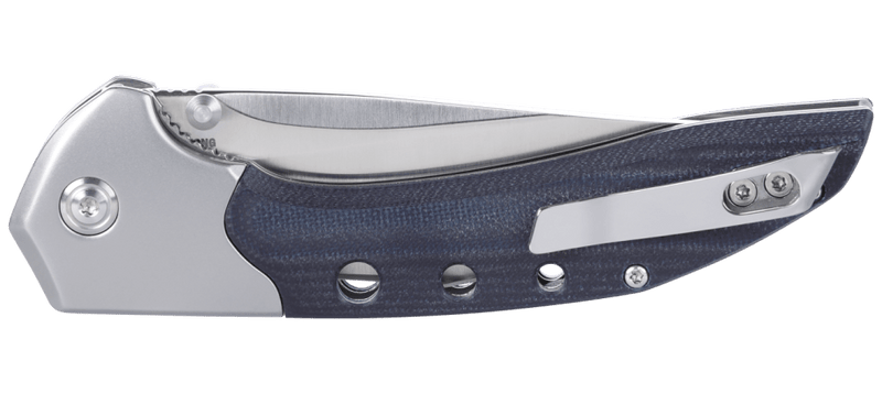 CRKT Orochi Liner Lock Knife Black G-10/Stainless Steel Bolster (3.55", Satin, 14C28N) 5680