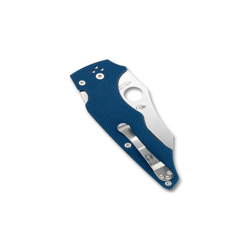 Spyderco YoJumbo Compression Lock Knife Cobalt G-10 (3.98", Satin, SPY27) C253GPCBL