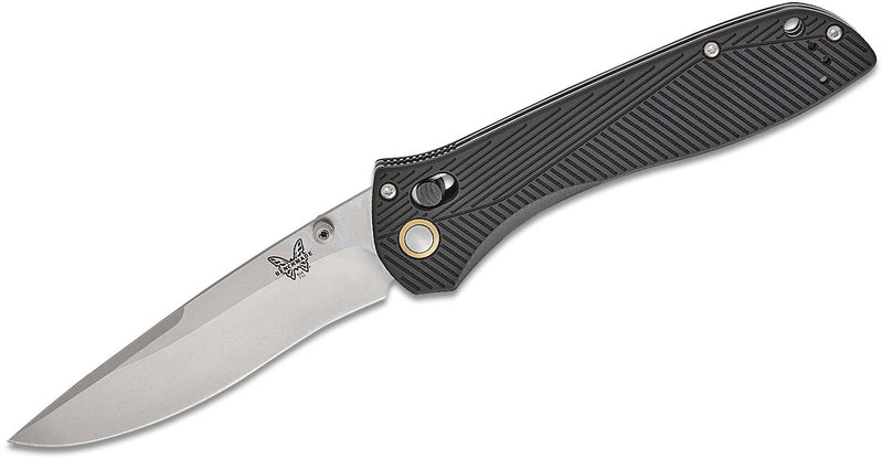 Benchmade Seven | Ten AXIS Lock Knife Black Aluminum (4", Satin, M390) 710-25