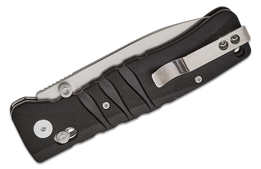 QSP Ripley Glyde Lock Knife Black G-10 (3.5", SW, 14C28N) QS160-A1