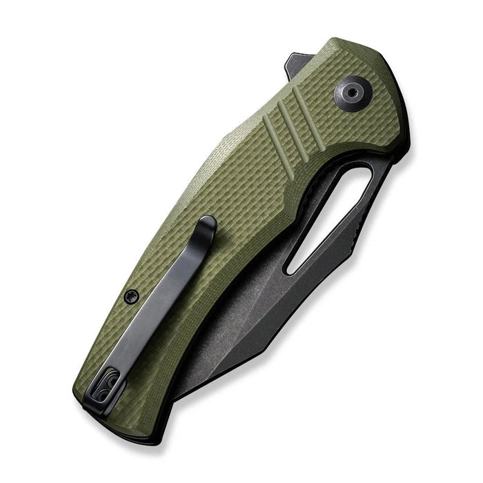 CIVIVI BullTusk Liner Lock Knife Green G-10 (3.48" Black Stonewash) C23017-2