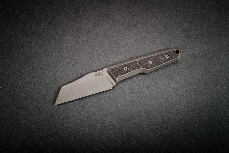 BM Knife & Tool Explorer Fixed Blade Wharncliffe Marbled Carbon Fibre (3.1", SW, Magnacut) SQ5428533