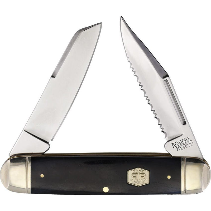 Rough Ryder Carnivore Jack 2 Folding Knife Black Smooth RR2498