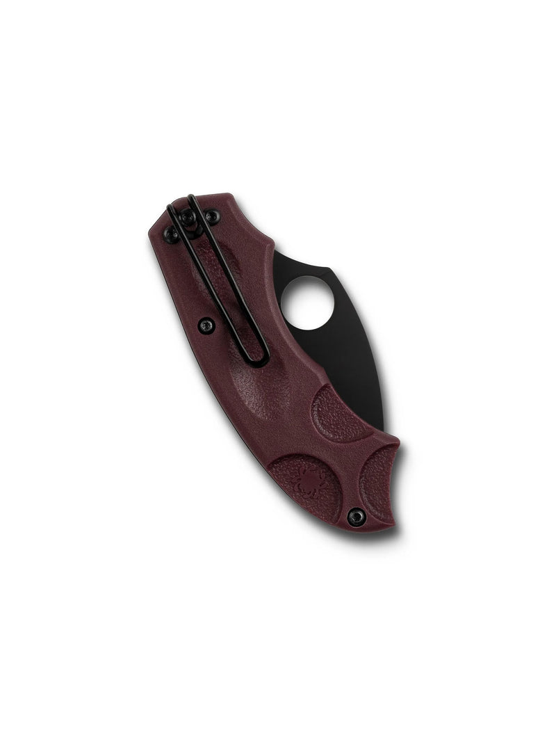 Spyderco Meerkat SPRINT RUN Lightweight Phantom Lock Knife Burgundy FRN (2.02", Black, MMPD#1) C64BGBKP