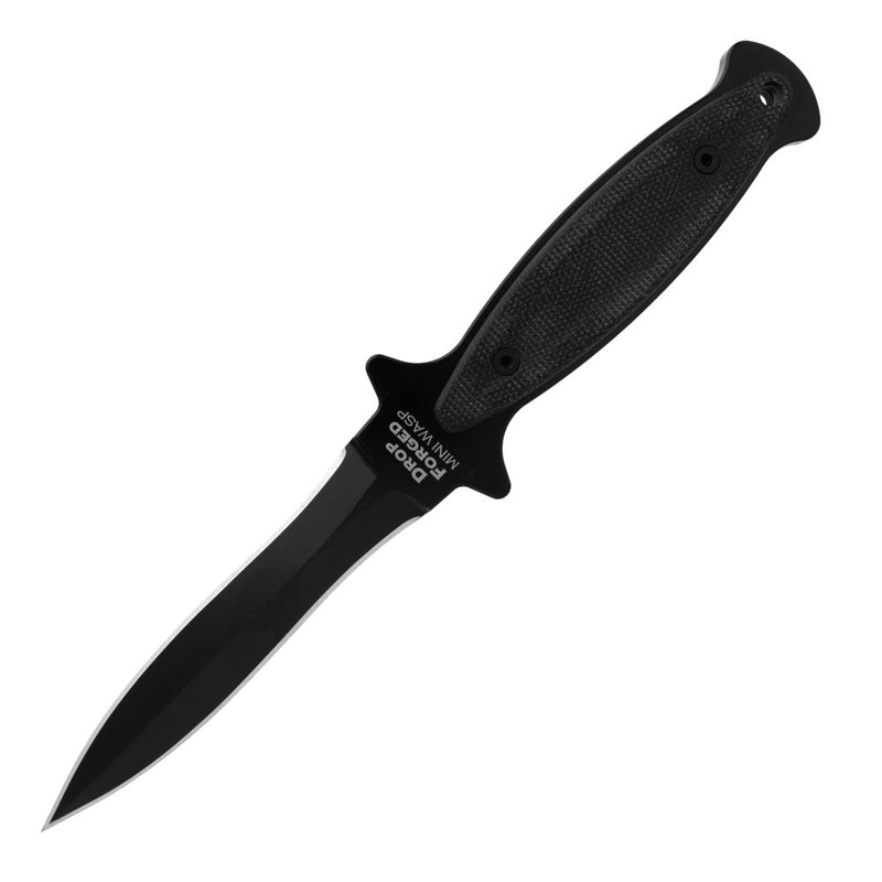 Cold Steel Drop Forged Mini Wasp Fixed Blade Knife Black Micarta (5.38" Black) CS-FX-40WSP