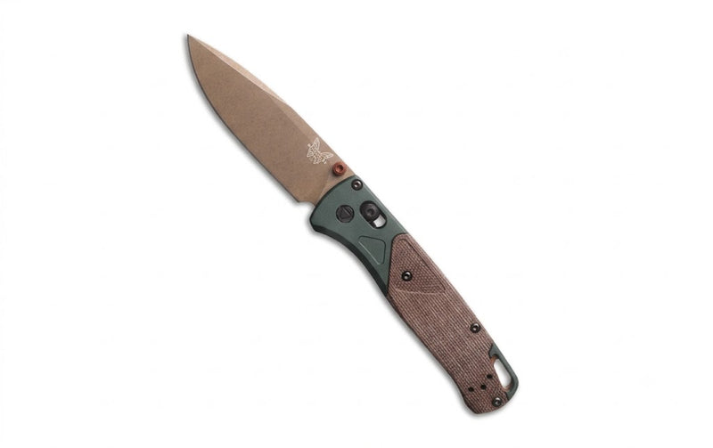 Benchmade Bugout AXIS Lock Knife Taiga Green/Natural Micarta (3.24", FDE, S90V) 535FE-2602