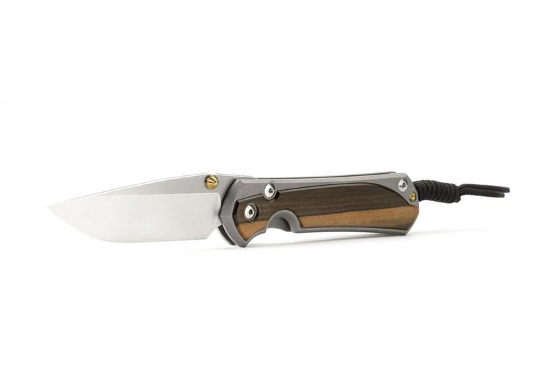Chris Reeve Small Sebenza 31 Knife Drop Point Macassar Ebony Inlay (2.99", SW, Magnacut) S31-1116