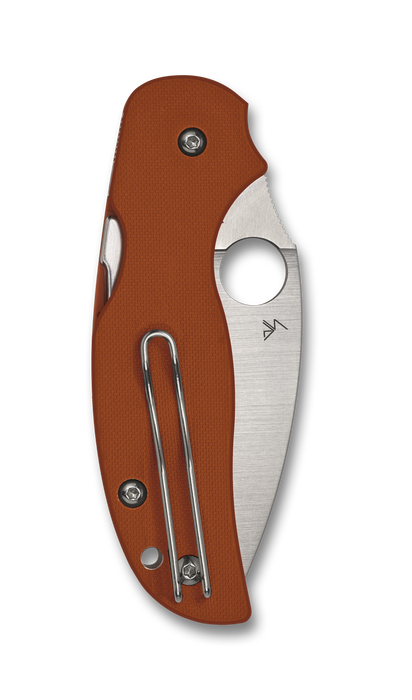 Spyderco Sage 5 Compression Lock Knife Burnt Orange G-10 (3" Satin REX 121) C123GBORP