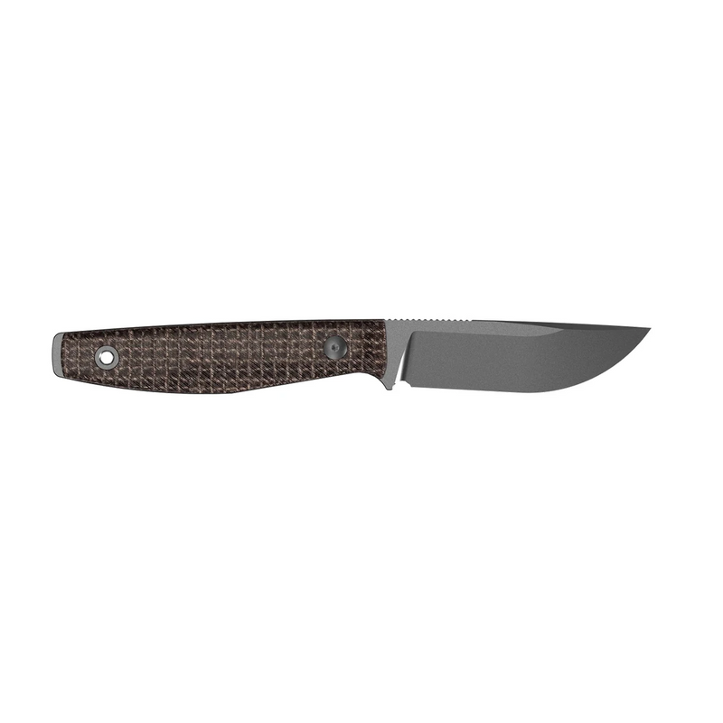 Kizer Dingo Fixed Blade Knife Brown Micarta (3.51", Gray, AEB-L) 1121A1