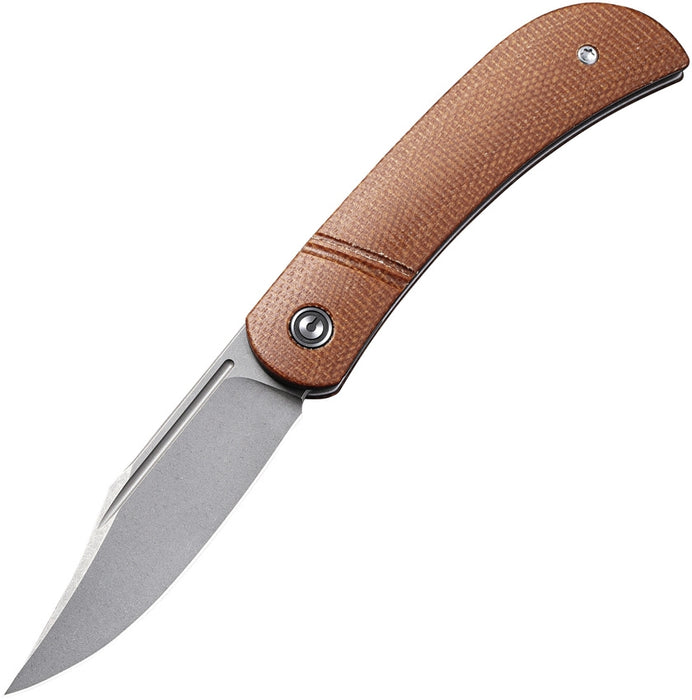 CIVIVI Appalachian Drifter Slip Joint Knife Brown Micarta (2.96"SW) C2015A