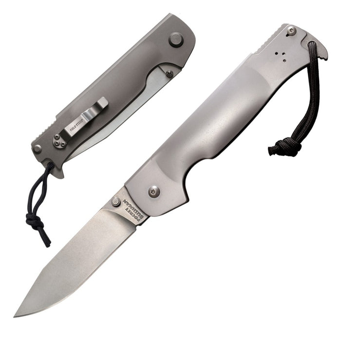 Cold Steel Pocket Bushman Ram Safe Lock Knife (4.5" Stonewash) 95FB
