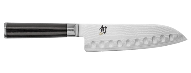 Shun Classic 7" Hollow-Ground Santoku Kitchen Knife DM0718