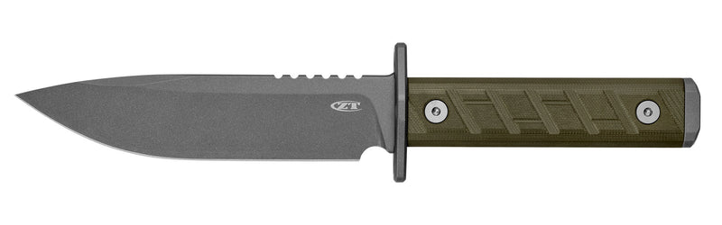 Zero Tolerance 6 Fixed Blade Knife OD Green G-10 CPM 3V (6" Gray) ZT 0006