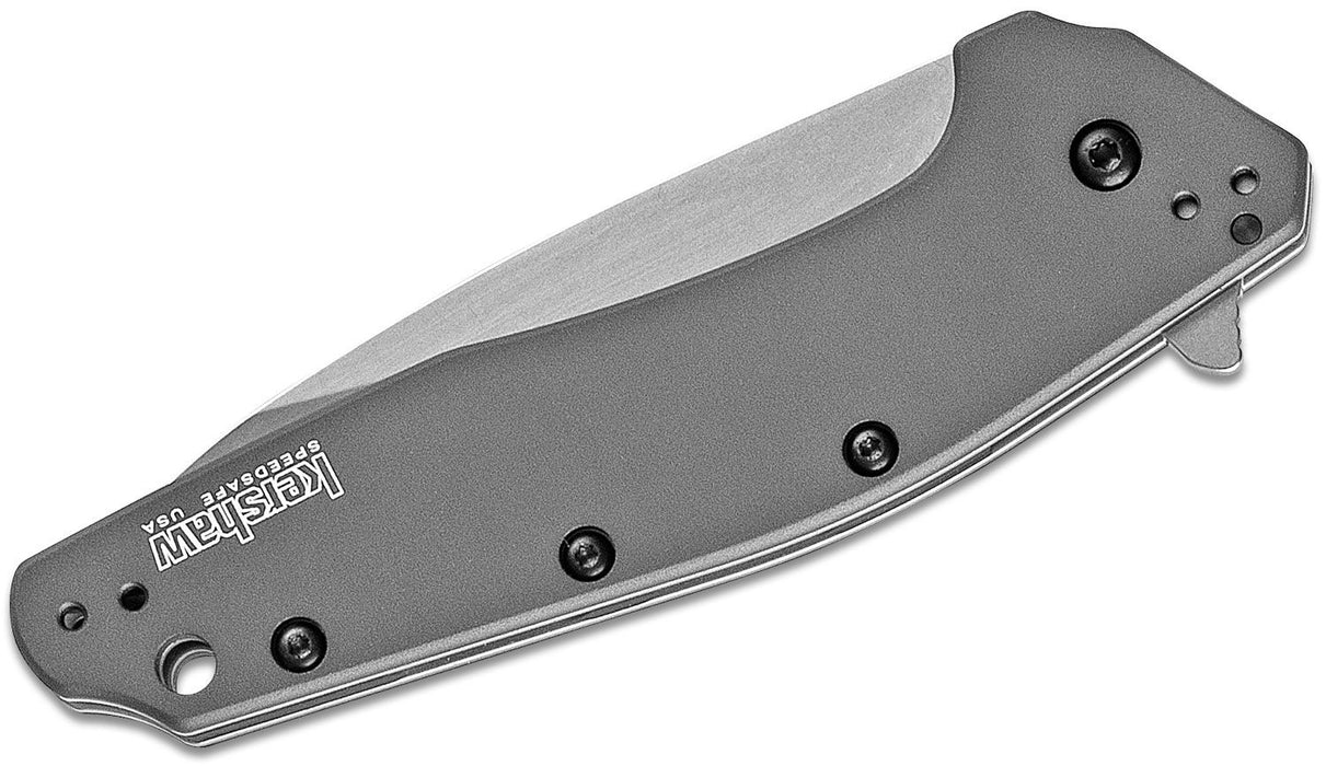 Kershaw Dividend Assisted Opening Knife Gray Aluminum (3" Stonewash) 1812GRY