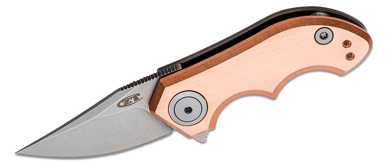 Zero Tolerance SPRINT RUN Small Galyean Frame Lock Knife Copper (1.8" SW) ZT 0022CU