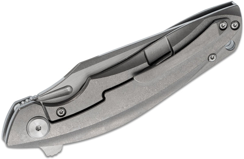 Bestech Knives Ghost Frame Lock Knife Titanium S35VN (3.3" Stonewash) BT1905A