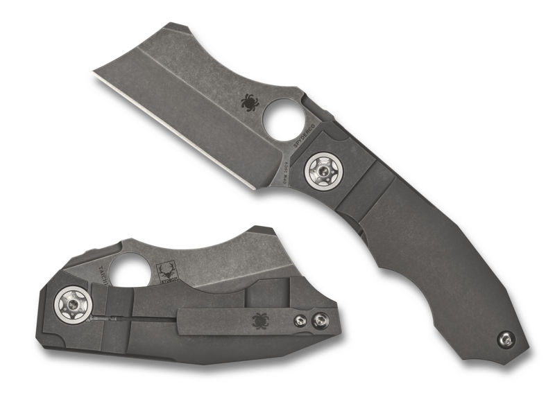 Spyderco Stovepipe Frame Lock Knife Titanium (2.78" Stonewash) C260TIP