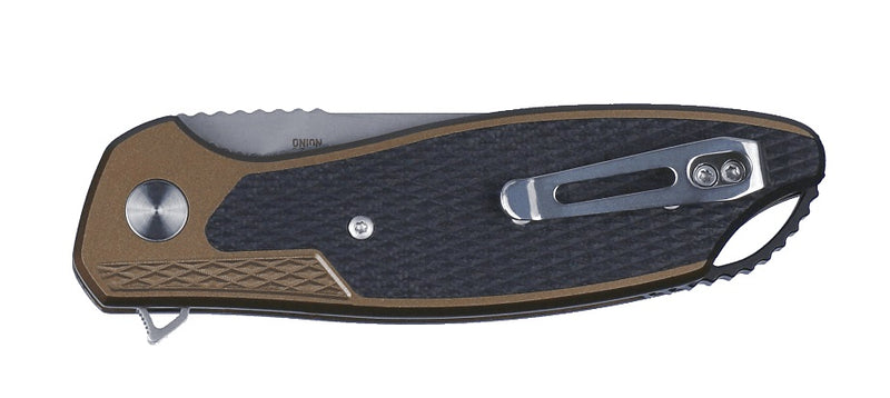 CRKT Ken Onion Jake Liner Lock Knife Bronze Aluminum (3.32" Bead Blast) K360GXP