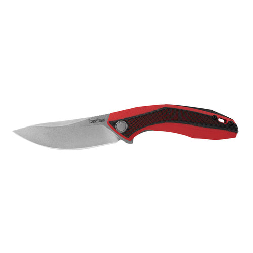 Kershaw Sinkevich Tumbler LTD Edition Red Sub Frame Lock Knife (3.25" Stonewash) 4038RD