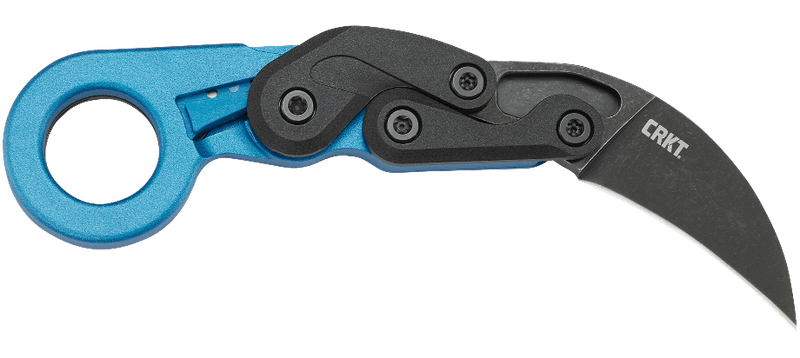 CRKT Provoke Blue Morphing Karambit Folding Knife (2.47" Black SW) 4041B