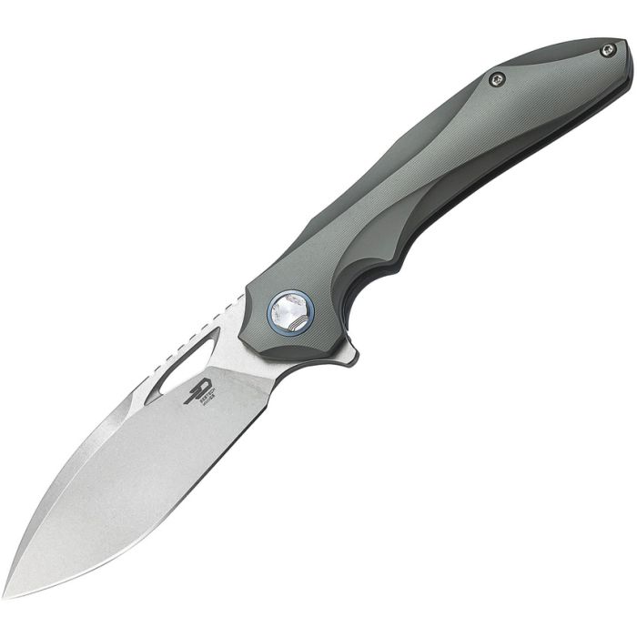 Bestech Knives Kombou ESKRA Folding Knife Gray Ti (3.5" SW) BT1813C