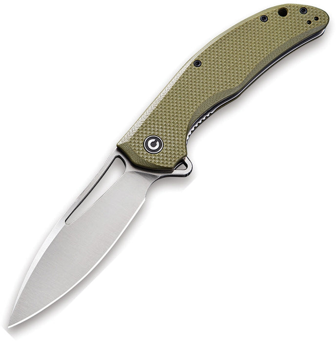 CIVIVI Vexer Flipper Liner Lock Knife OD Green G-10 (3.96" Satin) C915A