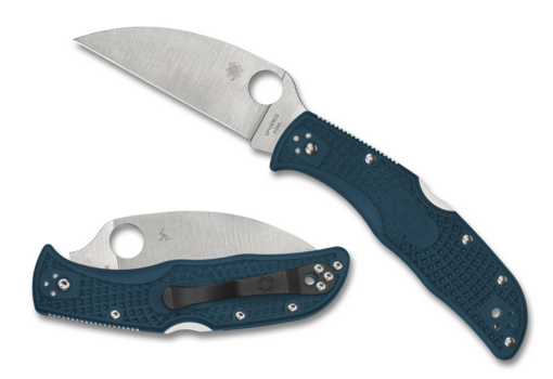 Spyderco Endela Lightweight Wharncliffe Folding Knife K390 Blue FRN (3.42" Satin) C243FPWK390