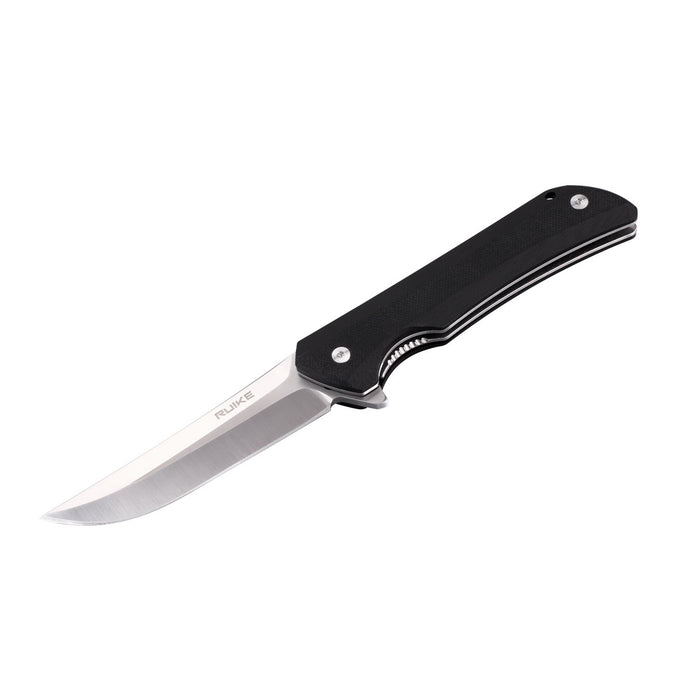 Ruike Hussar Liner Lock Knife Black G-10 (3.46" Satin) P121