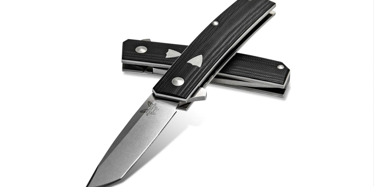 Benchmade Oeser Tengu Flipper Liner Lock Knife Black G-10 (2.77