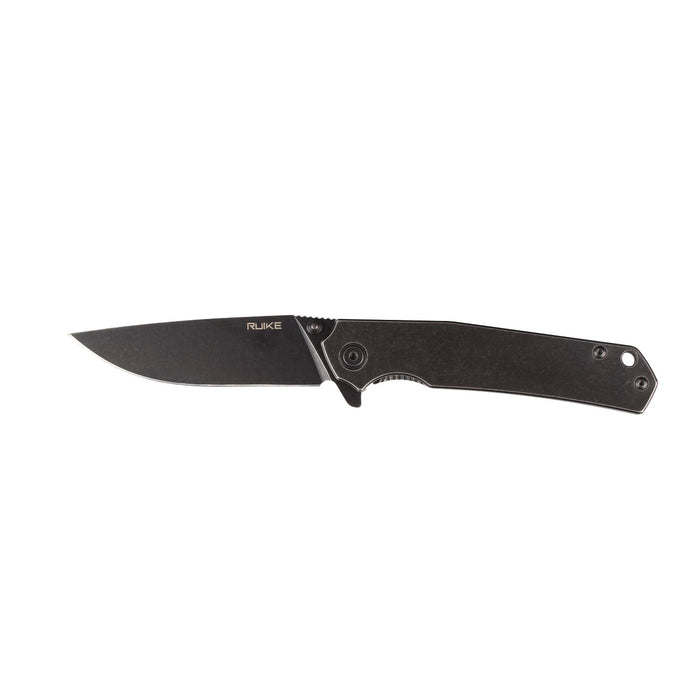Ruike Frame Lock Knife Stainless Steel (3.39" Black Stonewash) P801-SB
