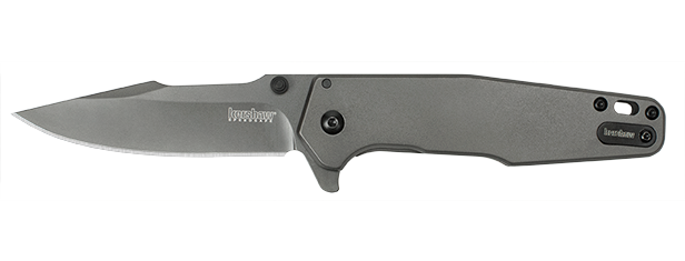 Kershaw Ferrite Assisted Opening Flipper Knife (3.3" Gray Ti) 1557TI