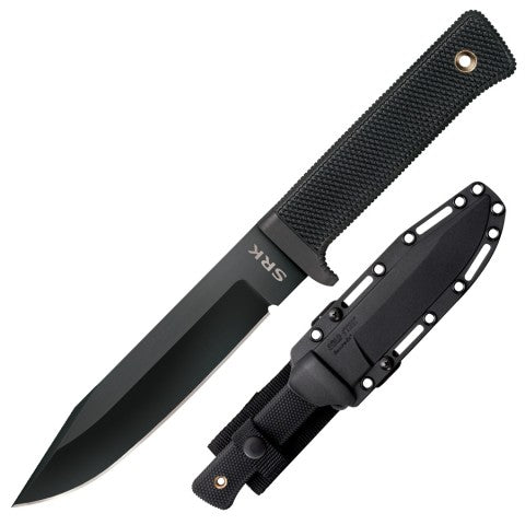 Cold Steel SRK Search Rescue fixed blade knife Tactical Knife (6" Black SK-5) 49LCK