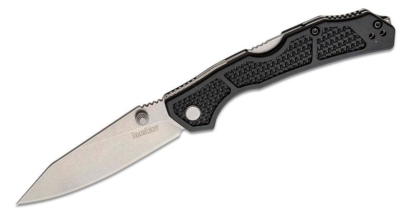 Kershaw Cargo Lockback Folding Knife Black GFN (3.2" Stonewash) 2033