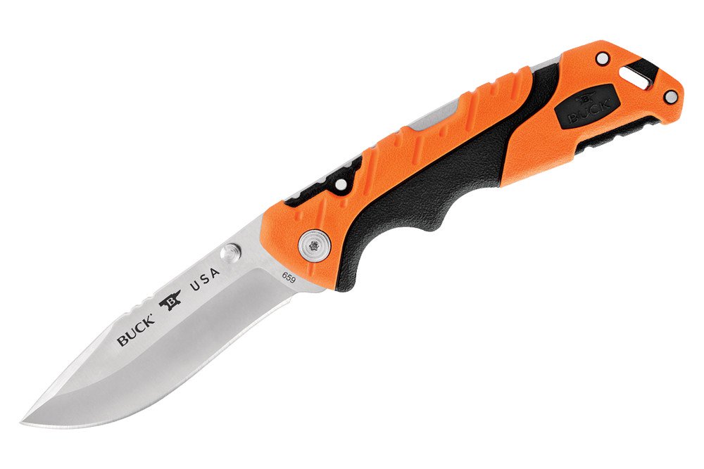 Buck Pursuit Large Lockback Knife Orange GFN (3.6" S35VN) 0659ORS-B