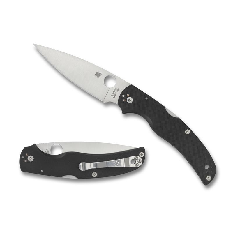 Spyderco Native Chief Lockback Knife Black G-10 (4.08" Satin) C244GP