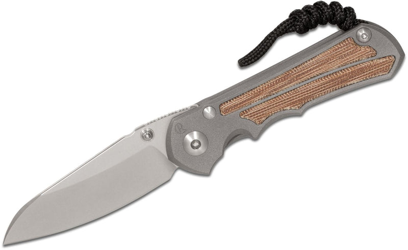 Chris Reeve Small Inkosi Insingo Natural Canvas Micarta Folding Knife (2.8" SW) SIN-1030