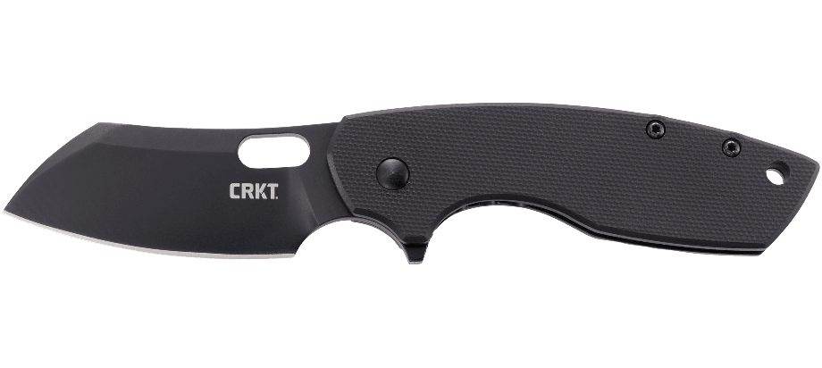 CRKT Pilar Large Frame Lock Flipper Knife Black G-10 (2.625" Black D2) 5315GKD2