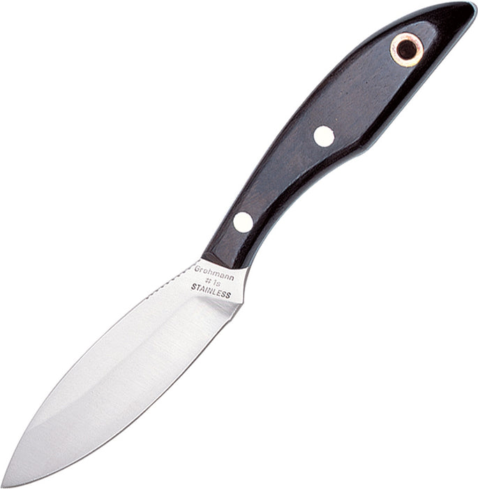 Grohmann Knives Numer 1 Original Design Knife Black Rosewood (3.88" Satin) GR1