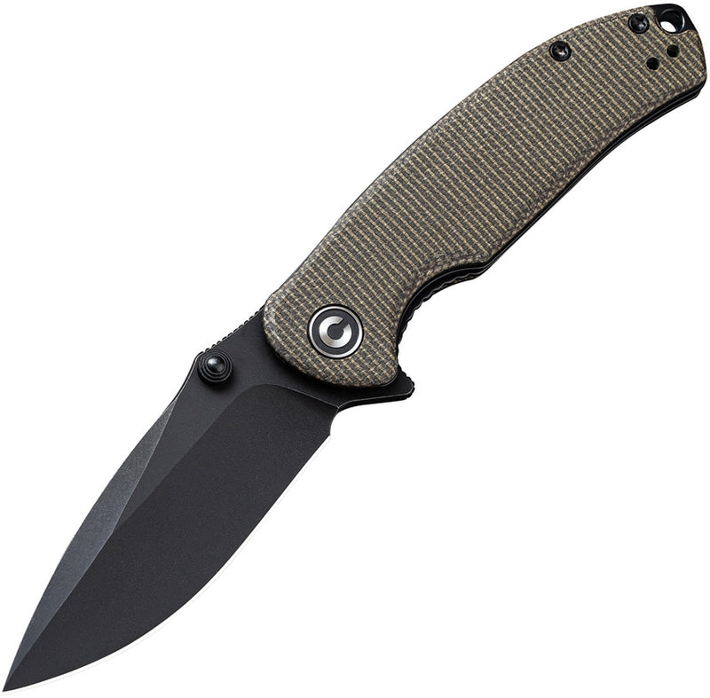 CIVIVI Pintail Liner Lock Knife Dark Green Micarta (2.98" Black SW) C2020C