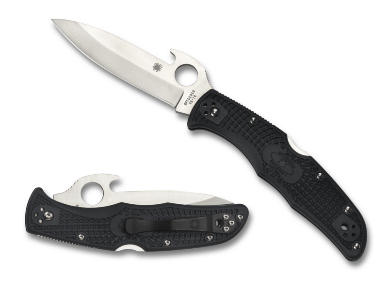 Spyderco Endura 4 Knife Emerson Opener FRN Folder (3.81" Satin) C10PGYW