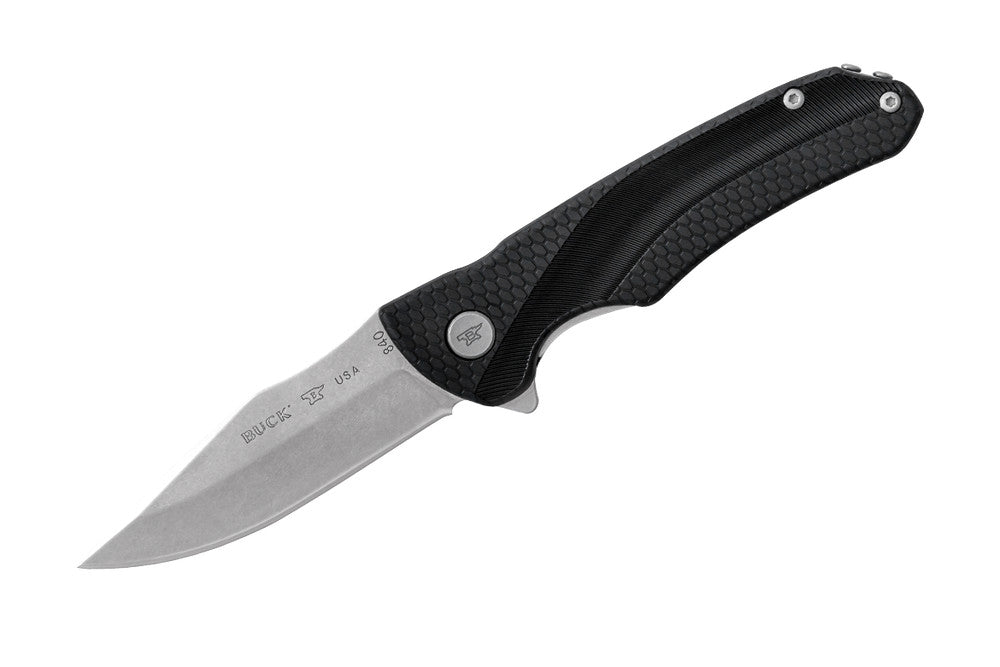 Buck 840 Sprint Select Liner Lock Knife Black GFN (3.2" Satin) 0840BKS1-B